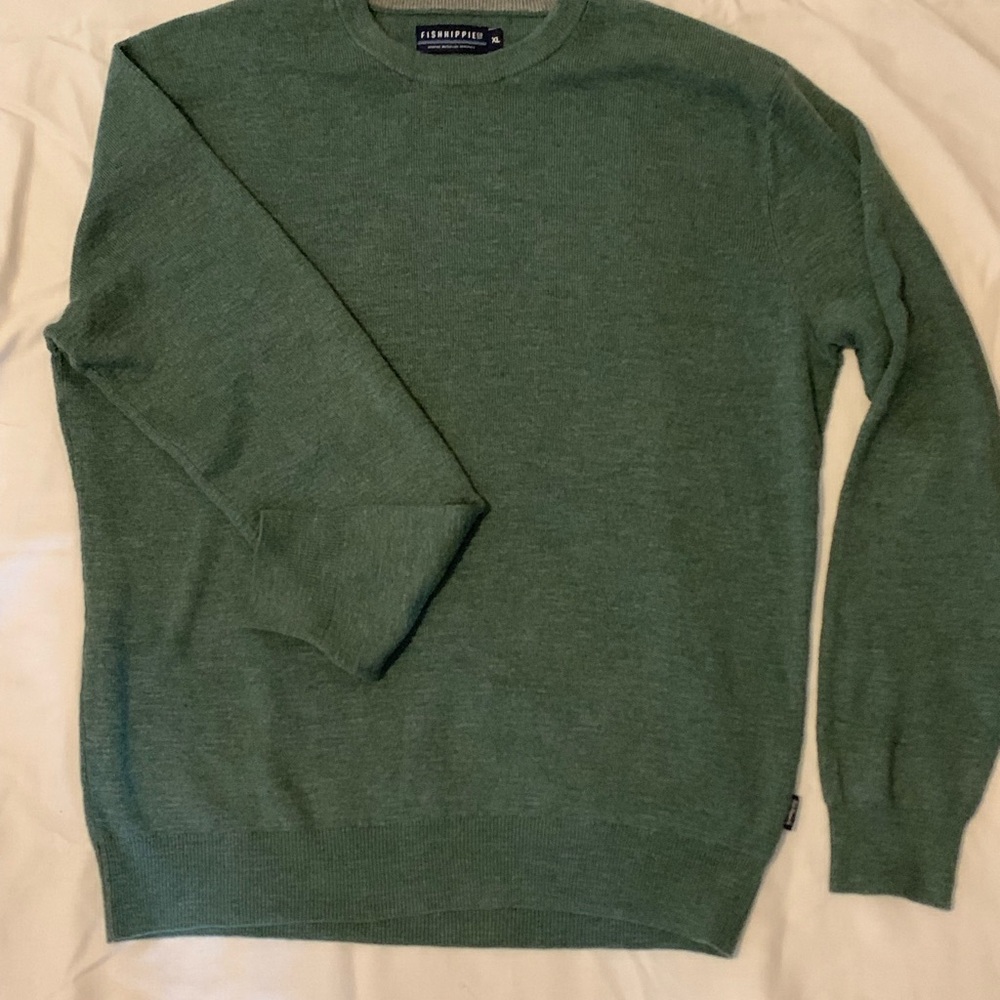 Green Crew Neck Sweater